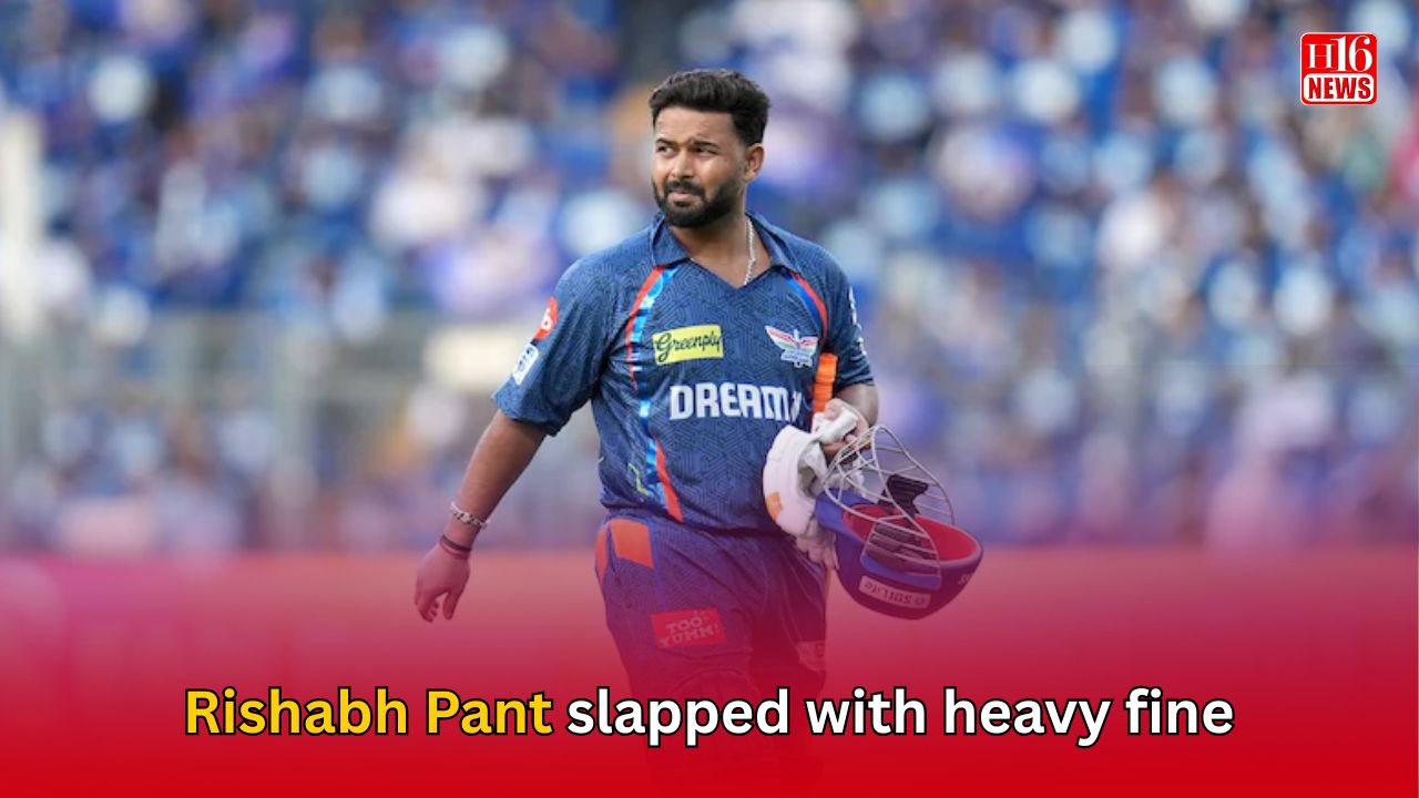 Rishabh Pant slapped with heavy fine